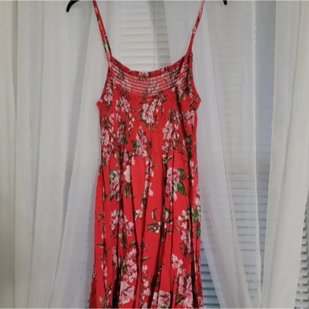 Streetwear Society Floral Red Sundress Size XL - Picture 3 of 4
